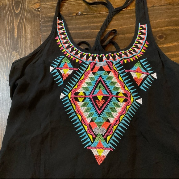 Black Embroidered Women's Top - Picture 6 of 8